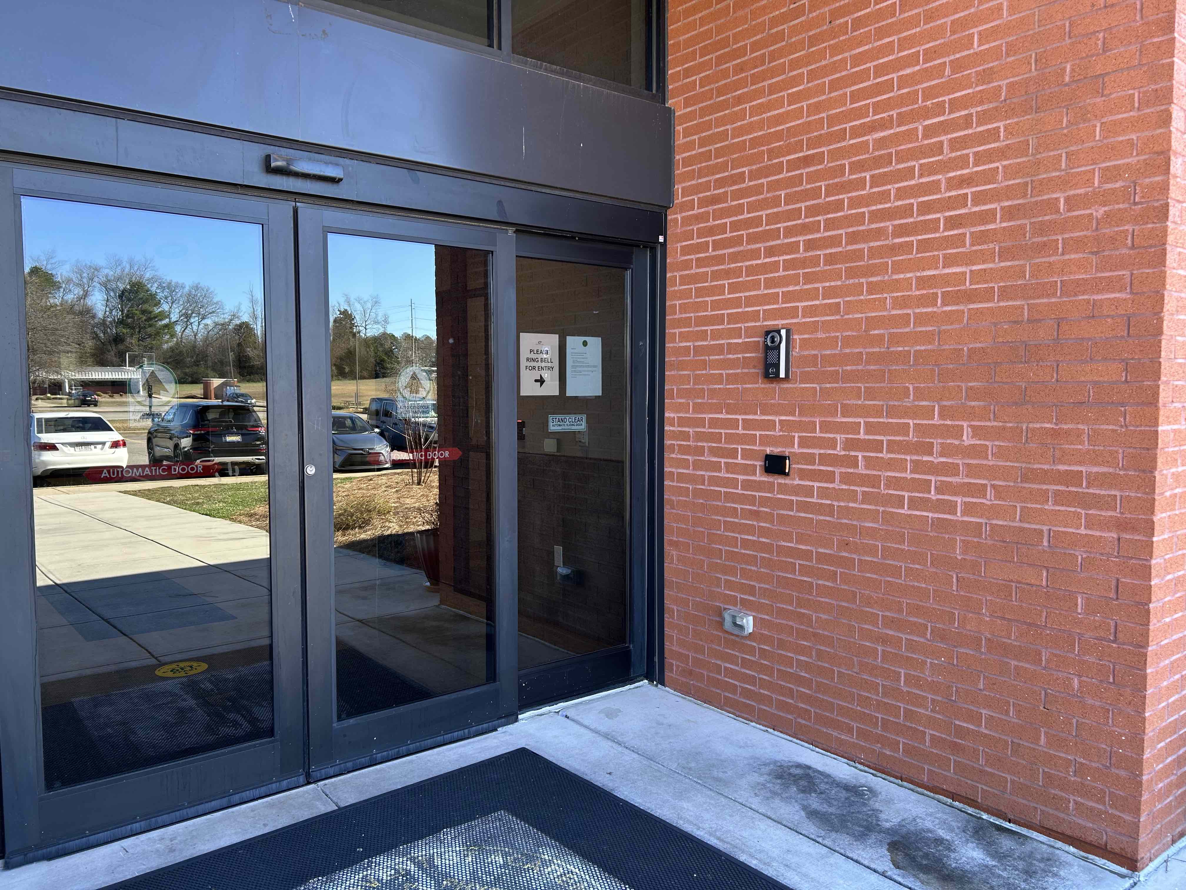 Oakwood Adventist Academy automated sliding doors